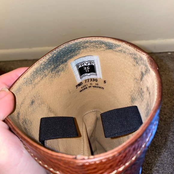 Frye 77230 Cognac Jane Pull-On Riding Boot Size 7.5 - Picture 8 of 9